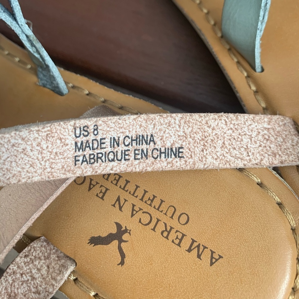 8. American Eagle Strappy Wrap Sandals - Picture 9 of 9